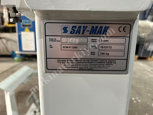 Say-Mak Scm-P 1260 Caka Kenet Makinası