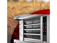 256 Pieces/Hour Tubular Stone Based Multi-Layer Bread Oven - 0