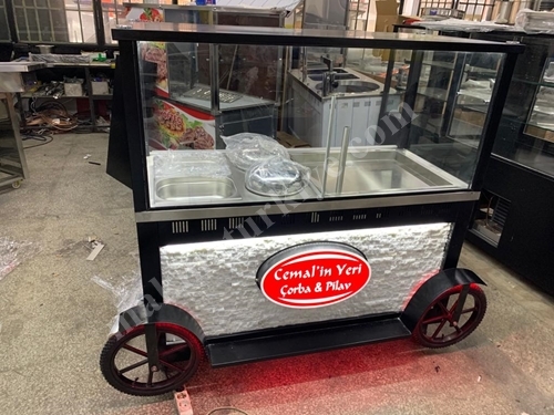 Manufacturing Rice Soup Cart - LED Embossed Stone