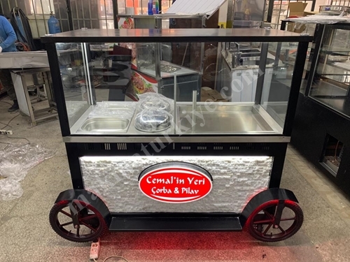 Manufacturing Rice Soup Cart - LED Embossed Stone