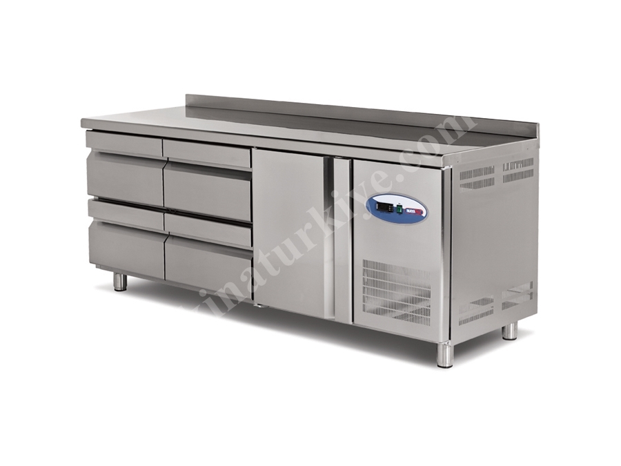 Réfrigérateur Congélateur de Comptoir à Tiroirs 4 et Porte 1 de 500 Litres