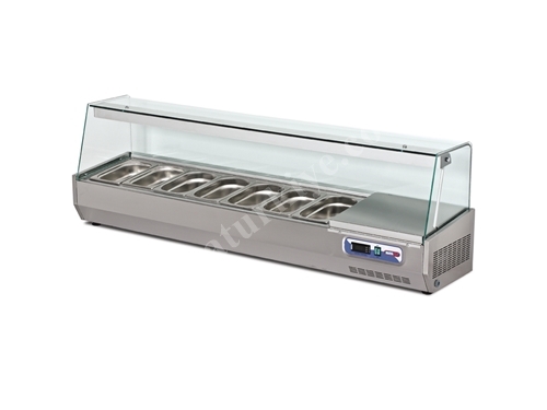 7-Tub Countertop Salad Bar