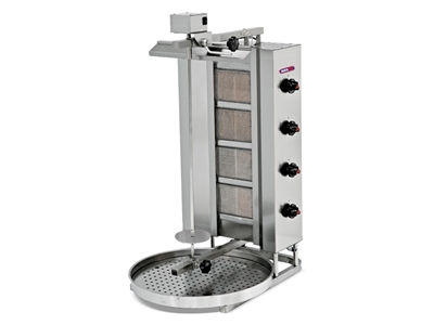 4 Heater Top Motorized Gas Rotisserie Machine - 0