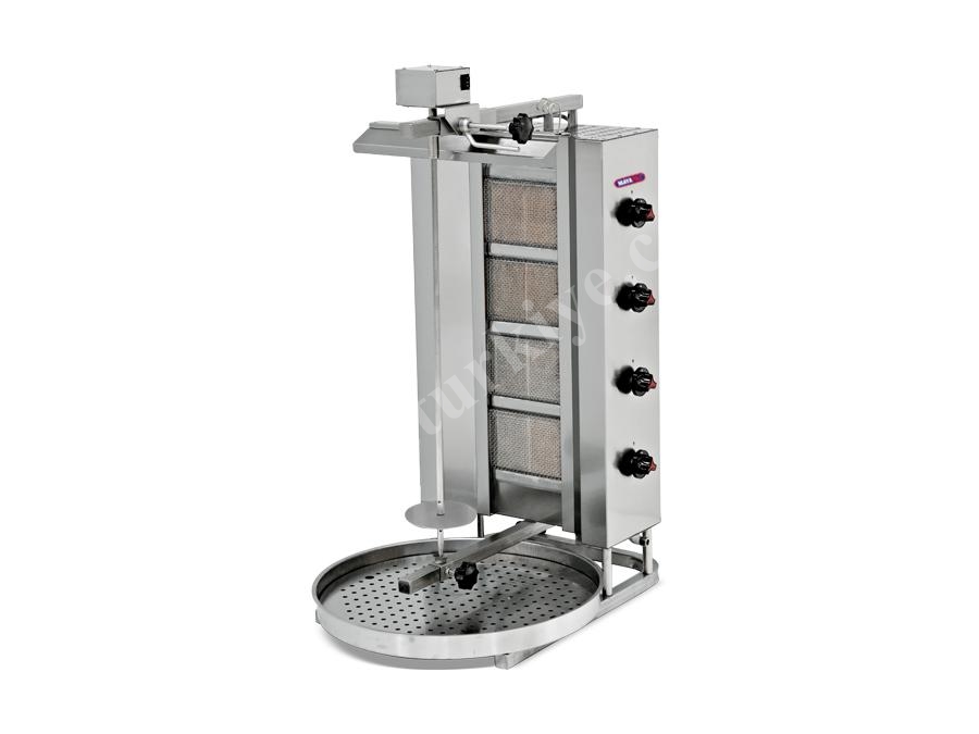 4 Heater Top Motorized Gas Rotisserie Machine