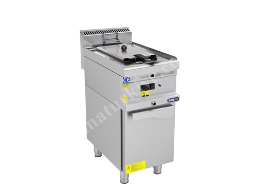 Friteuse industrielle à gaz en acier inoxydable de 8 litres