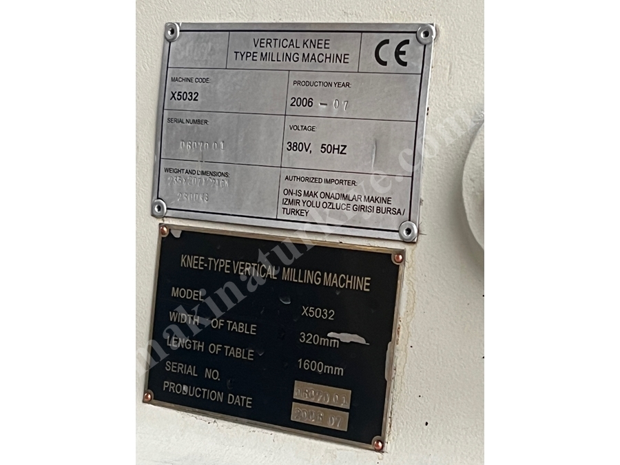 Table de fraisage à tête de bélier de taille 5