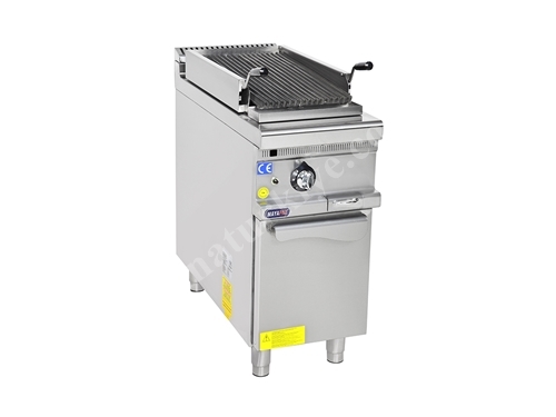 Grill industriel à gaz avec pierre à lave M-DLIG 1290