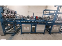 650-750 Pallets / Hour Fully Automatic Bidirectional Pallet Fastening Machine - 26