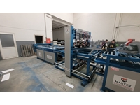650-750 Pallets / Hour Fully Automatic Bidirectional Pallet Fastening Machine - 33