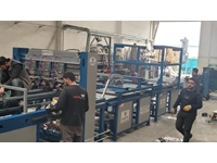 650-750 Pallets / Hour Fully Automatic Bidirectional Pallet Fastening Machine - 12