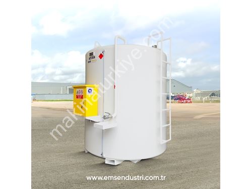 9000 Liter Above Ground Pump Equipped Vertical Fuel Tank