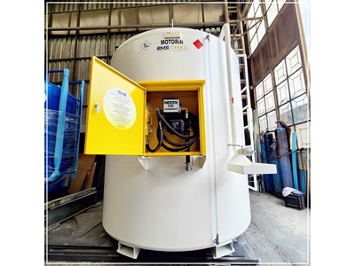 9000 Litre Yerüstü Pompa Donanımlı Dikey Yakıt Tankı - 9