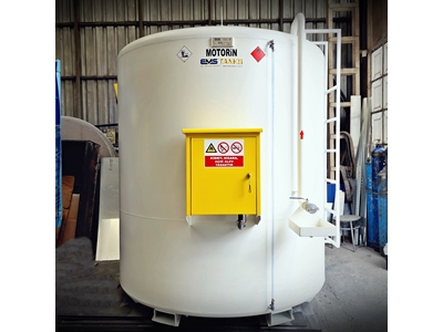 9000 Litre Yerüstü Pompa Donanımlı Dikey Yakıt Tankı - 1