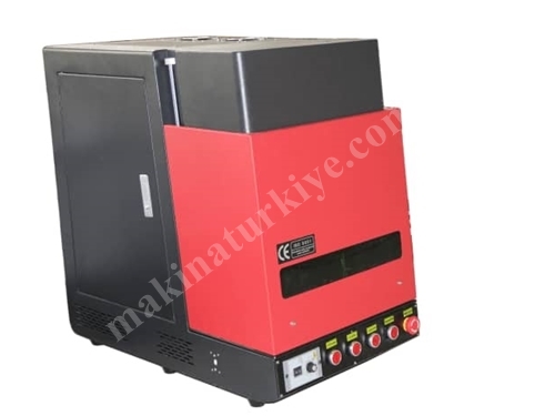 50 W Enclosed Cabinet Fiber Laser Marking & Engraving Machine