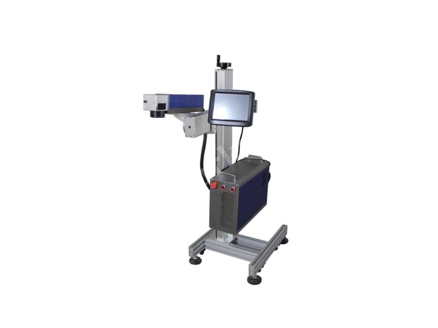 50W Conveyor System Desktop Programmable Fiber Laser Marking Machine