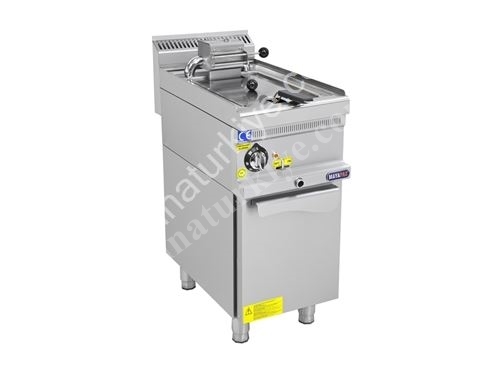 Friteuse industrielle à gaz en acier inoxydable de 8 litres