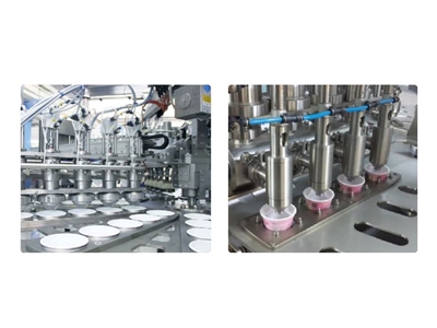 5000-5500 Piece/Hour (4 Nozzles) Rotary Filling And Foil Sealing Machine - 1