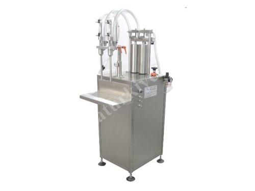 400-600 Adet/Saat Çift Nozul Yarı Otomatik Volümetrik Sıvı Dolum Makinası