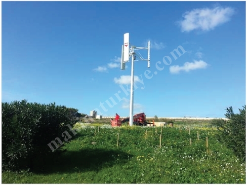 5 Kw Kapasiteli Dikey Rüzgar Türbini