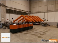 2800 m³/h Single Arm Dust and Welding Fume Extraction Machine - 4