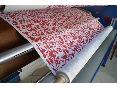 1800 mm Film Laminasyon ve Metraj Kumaş Kağıt Transfer Süblimasyon Baskı Makinesi - 1