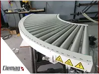 90 Degree Curved Tapered Roller Conveyor