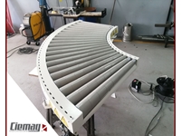 90 Degree Curved Tapered Roller Conveyor - 2