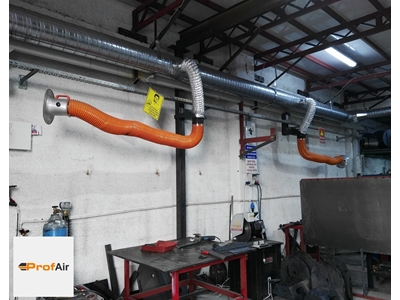 Ø160mm 2 Metre Akrobat Kol Ve Montaj Braketi Kaynak Dumanı Emici Kol - 3
