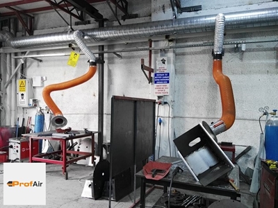 Ø160mm 2 Metre Akrobat Kol Ve Montaj Braketi Kaynak Dumanı Emici Kol - 6