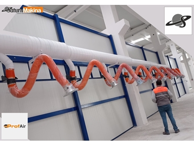 Ø160mm 2 Metre Akrobat Kol Ve Montaj Braketi Kaynak Dumanı Emici Kol - 1