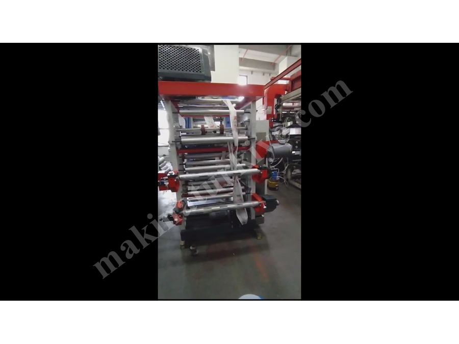 85 cm 2 Renk Stack Tipi Flexo Baskı Makinası