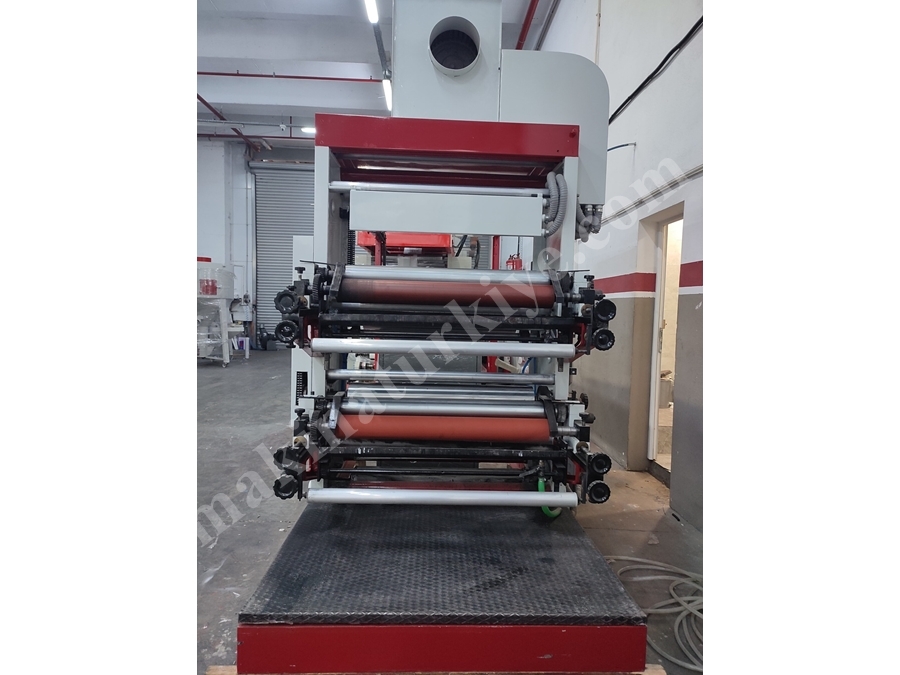 Tek Çift Yüz 2 Renk Stack Tip Flexo Baskı Makinası