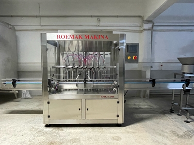 8-Nozzle Linear Volumetric Liquid Filling Machine - 0