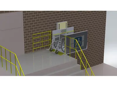 Ascenseur pour personnes handicapées hydraulique avec plate-forme de 1000x1300 mm