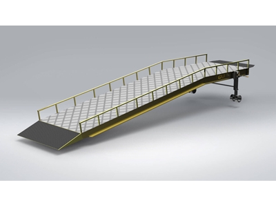 6 Ton (2300x2500 mm) Loading Ramp with Platform - 6