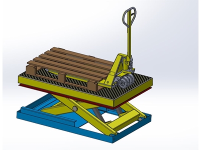 3000 Kg Makaslı Hidrolik Yük Platformu - 7