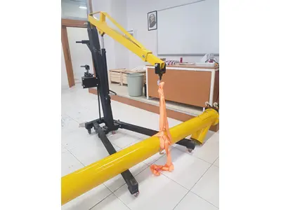 1 Ton Steel Cable Mobile Hydraulic Workshop and Garage Crane