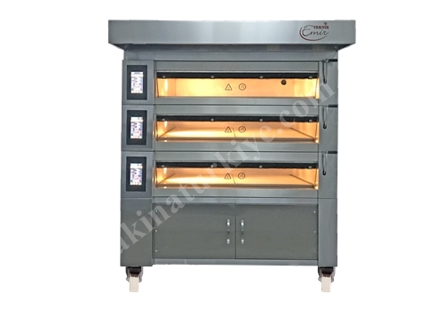 430 Ekmek / 8 Saat Elektrikli Taş Tabanlı Ekmek Fırını