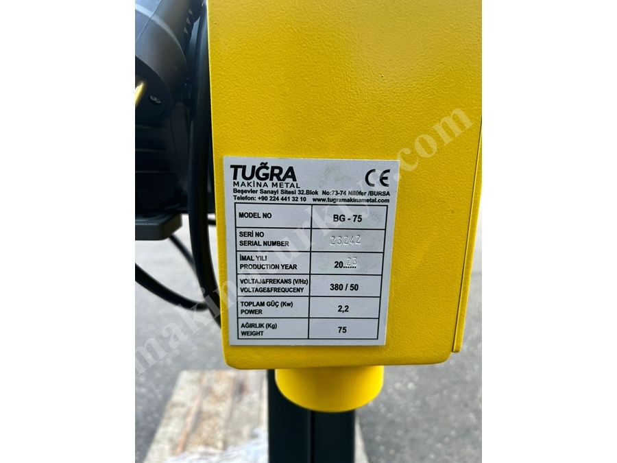 Tubend Bg-75 Bant Zımpara Makinesi