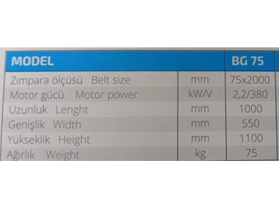 Tubend Bg-75 Bant Zımpara Makinesi - 6