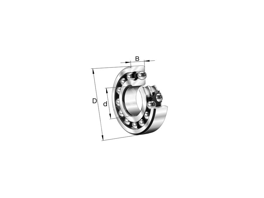 80x58 mm Double Row Angular Ball Bearing