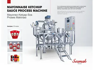 350-450 Kg Ketchup Mayonnaise Sauce Processing Machine