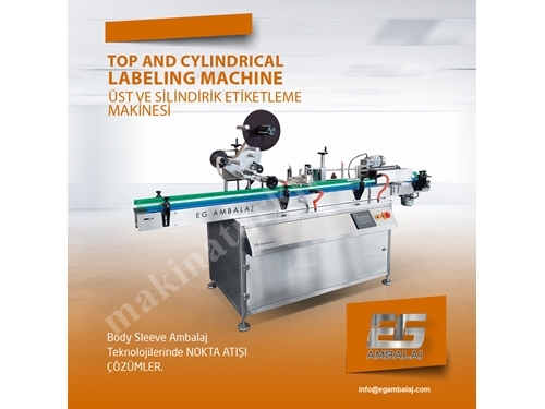 Üst Ve Silindirik Etiketleme Makinası & Top Abd Cylindrical Labeling Machine