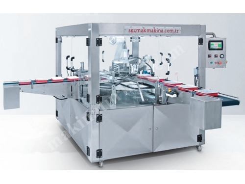 900-2000 Pcs/H Top Foil Cut And Sealing Machine With Vacuum And Gas System