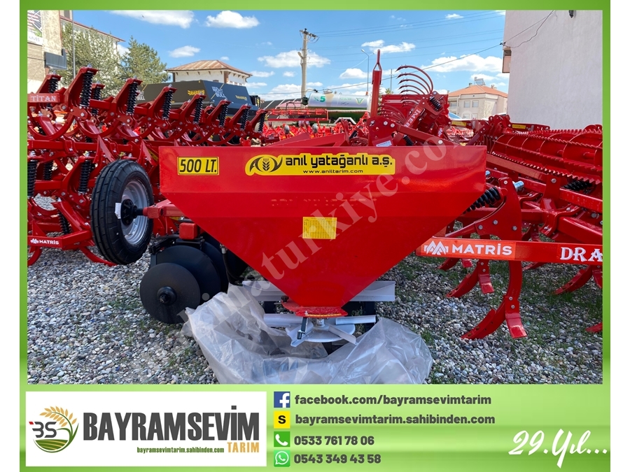 500 L Tek Diskli Gübre Serpme Makinası