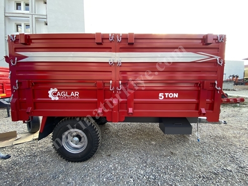 5 Ton Frenli Çift İlaveli Römork