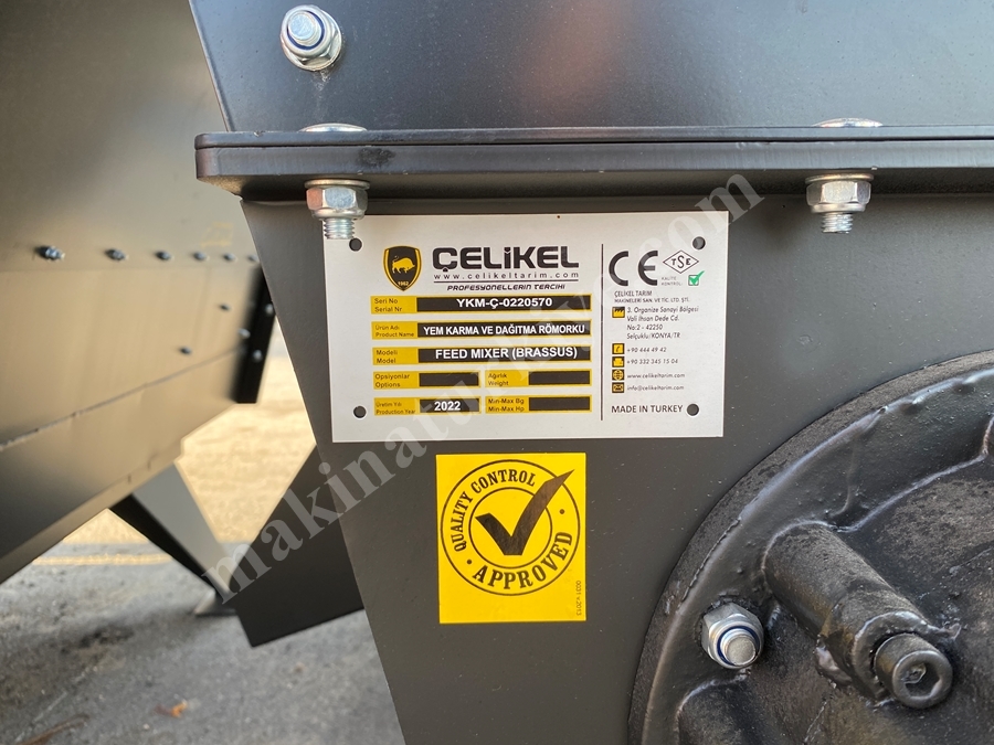 4 M³ Elektrikli Sabit Yem Karma Makinesi