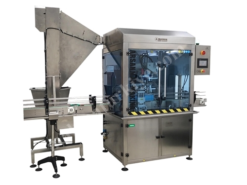 1600 Stück / Stunde Flaschenverschlussmaschine mit Aufzug