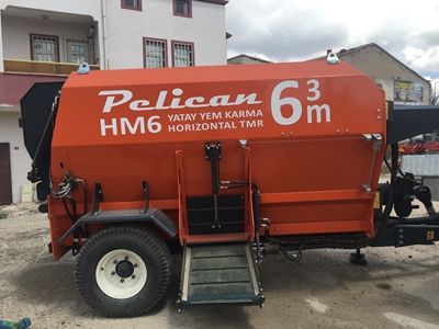 6 M³ Çift Helezonlu Yatay Yem Karma Makinesi - 1