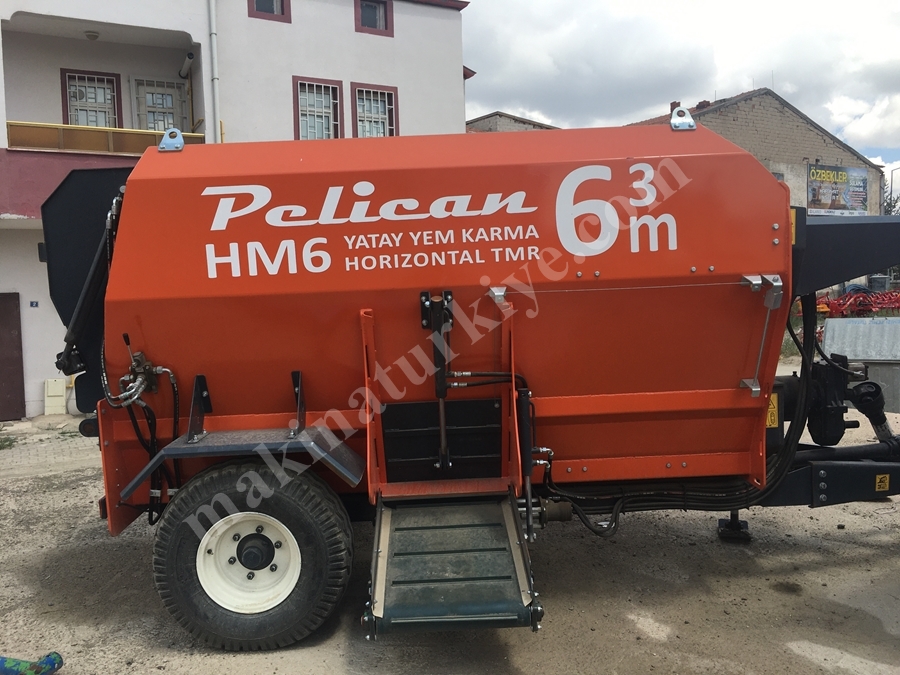 6 M³ Çift Helezonlu Yatay Yem Karma Makinesi